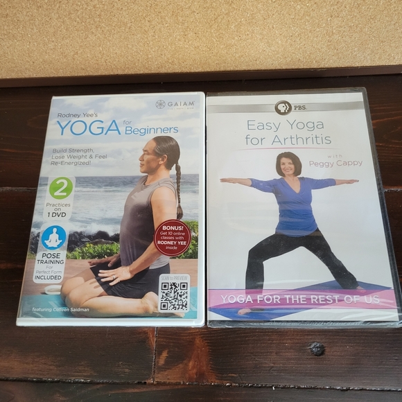 2 New Sealed Yoga for Arthritis & Beginners DVDs - Picture 3 of 6
